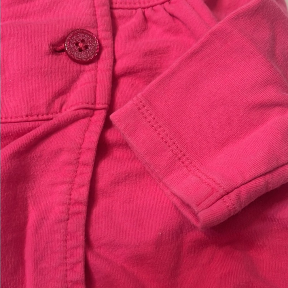 Carter’s Just One You 9 Months Baby Girl Pink 100% Cotton Light Jacket Buttons - Picture 3 of 5